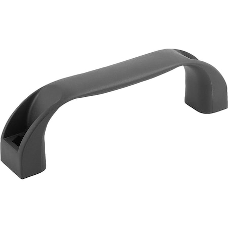 Kipp Pull Handle, A=150, L=172, D=9, Polypropylene Black Grey K0190.215008